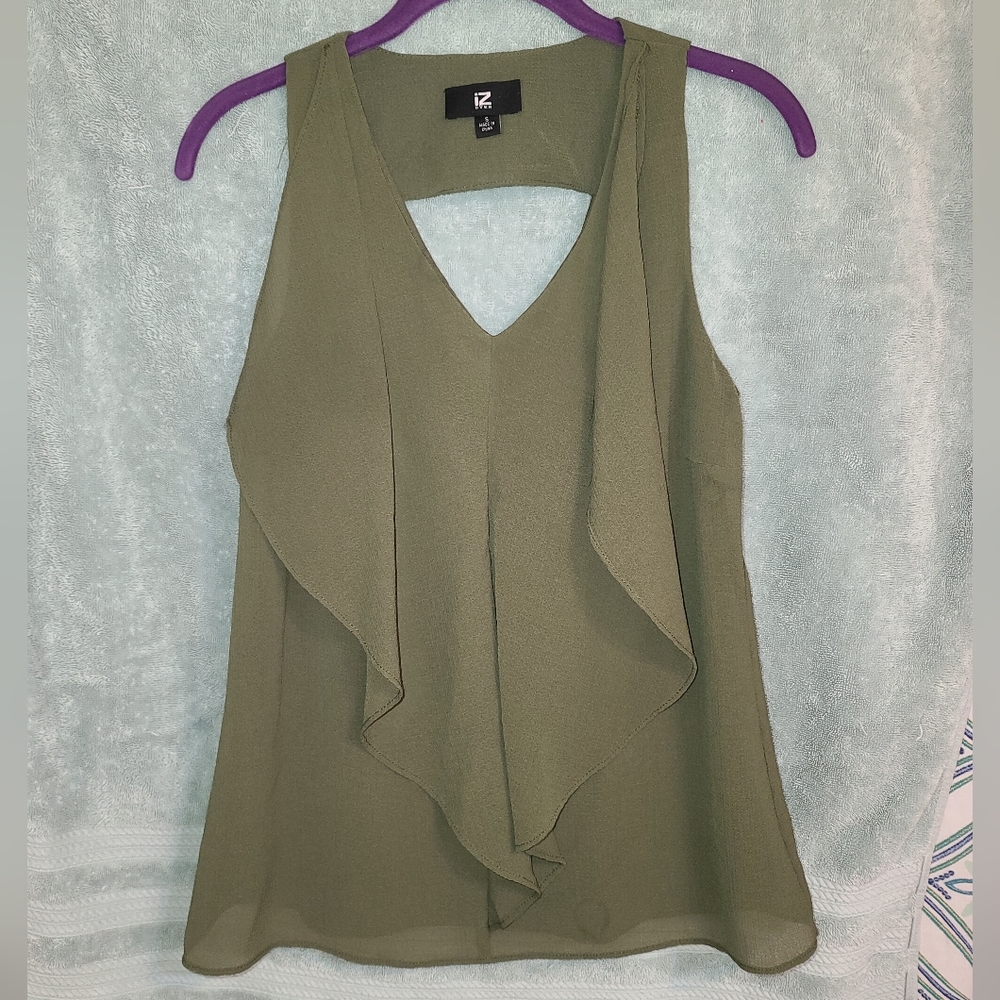 Iz Byer Olive Green Blouse